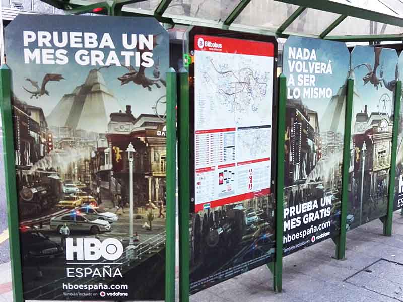 campaña HBO en Bilbao