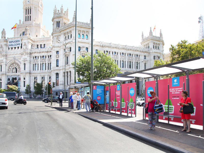 accion especial publicitaria en Madrid