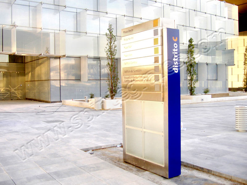 Directorio de empresas en aluminio impreso