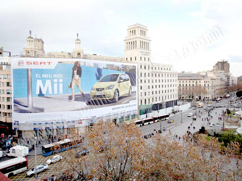 producción e instalación de publicidad en fachadas