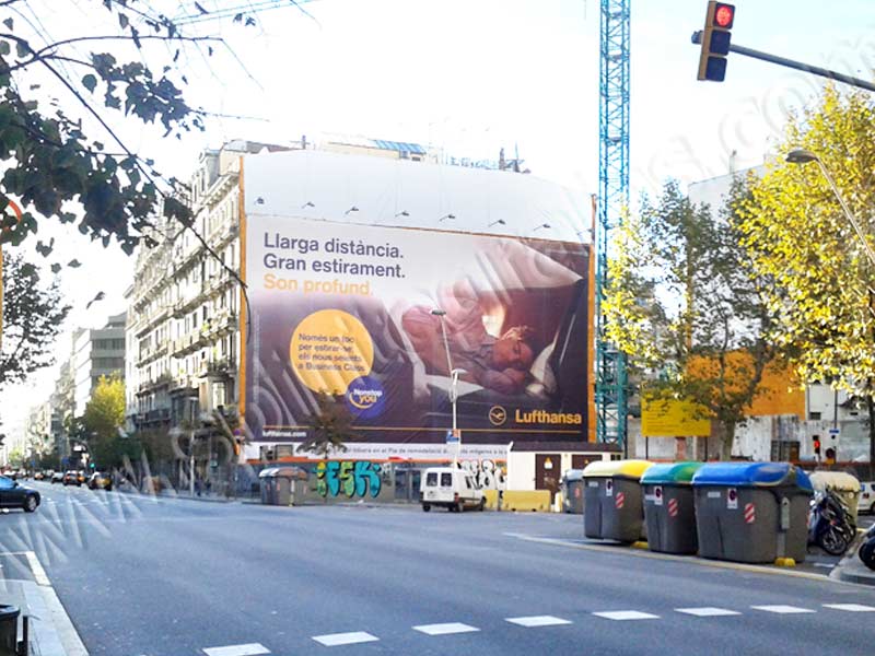 lonas para publicidad en fachadas