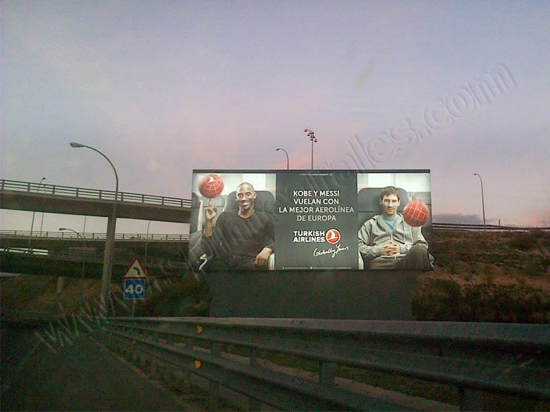 Lonas, vinilos y carteles publicitarios de carretera