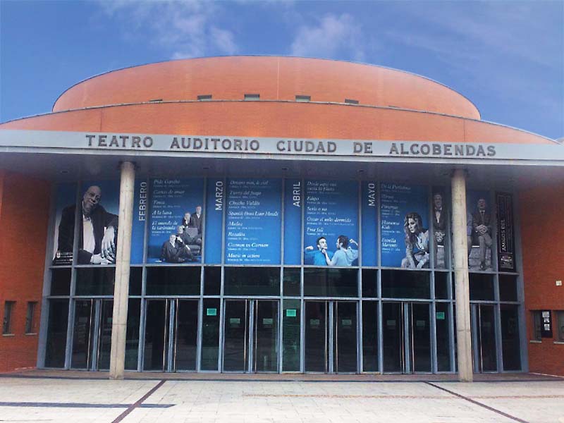 vinilos decoracion exterior auditorio pablo iglesias